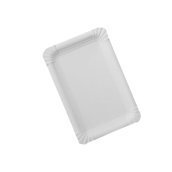 250 Stk. eckige Pappteller 17x23 cm – Einwegteller & Partyteller